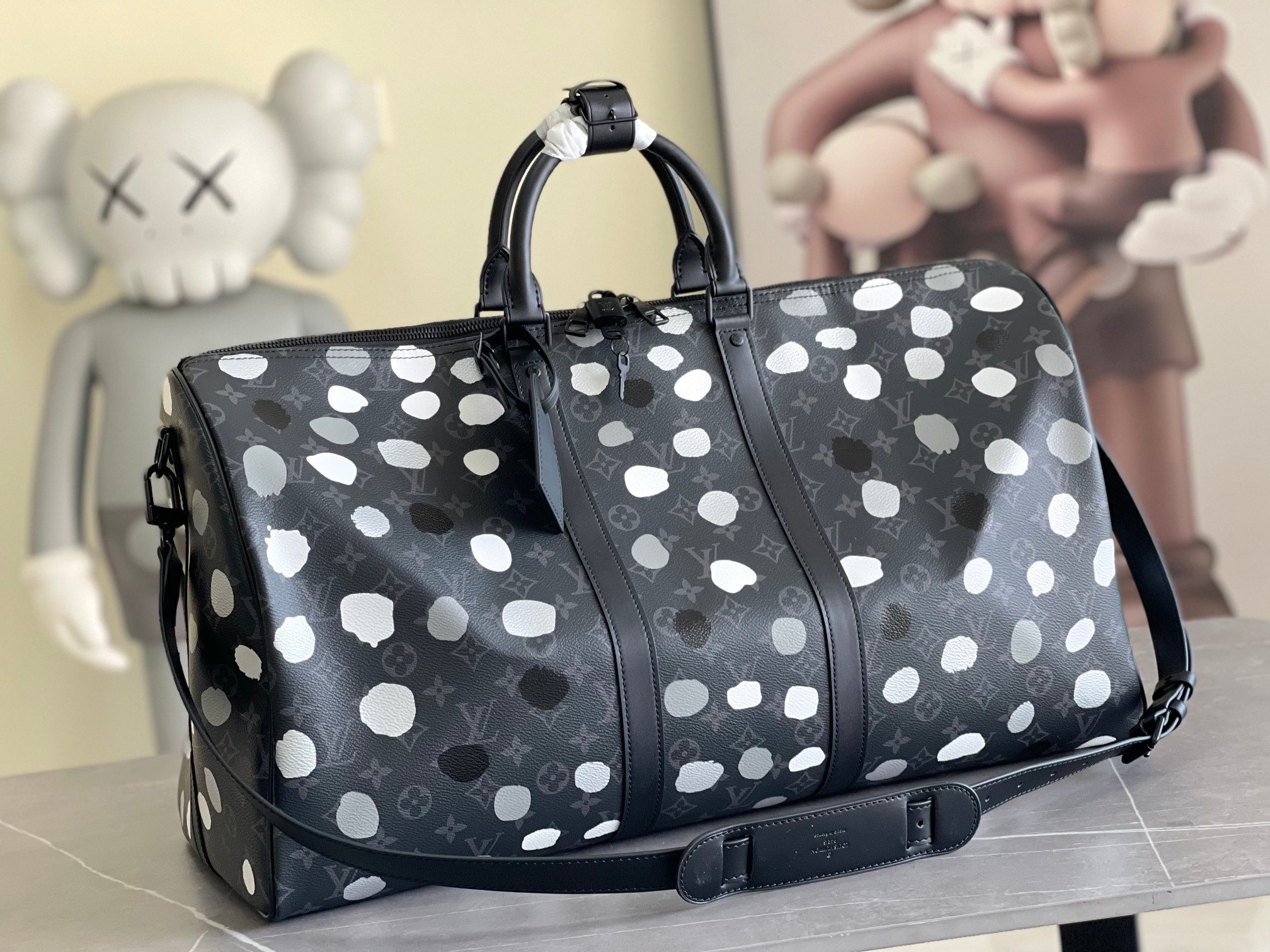 Louis Vuitton x Yayoi Kusama M46401 Keepall 55 Monogram Eclipse